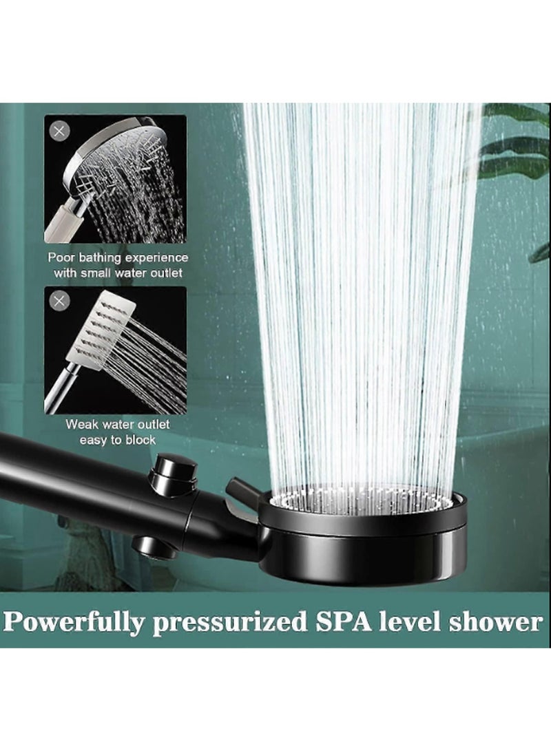 Kimaya 6 Functions Shower Head Shower Head With Handheld High Pressure-full Body Coverage Powerful Rain Water Softener Filtered Shower Head, 6 Spray Mod (Rich Black) - Image 3
